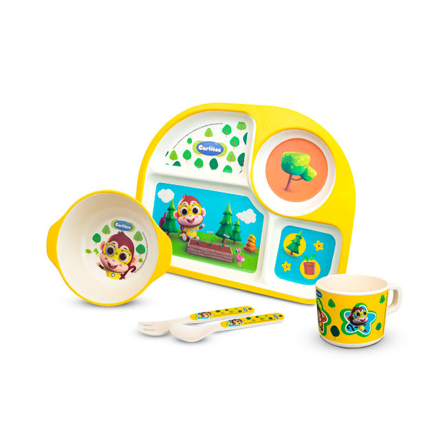 **VAJILLA  CARLITOS BAMBU 5 PIEZAS