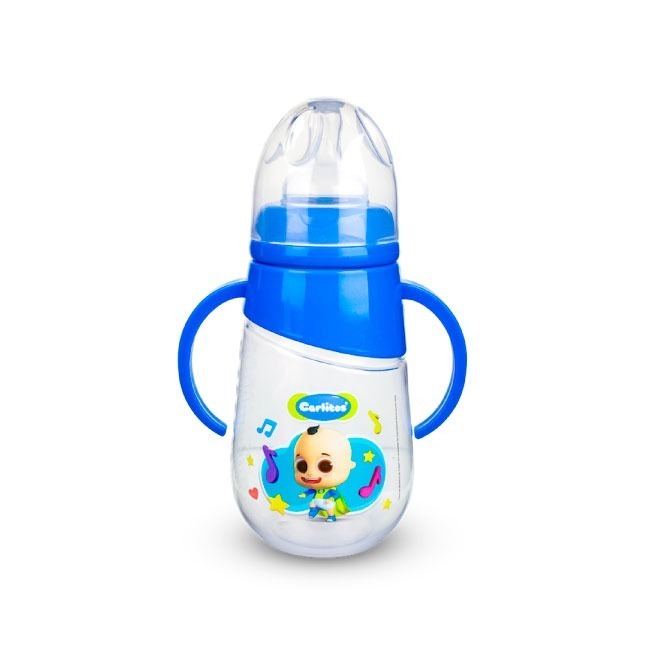 BIBERON CARLITOS CLASICO 10OZ C/AGARRADERA