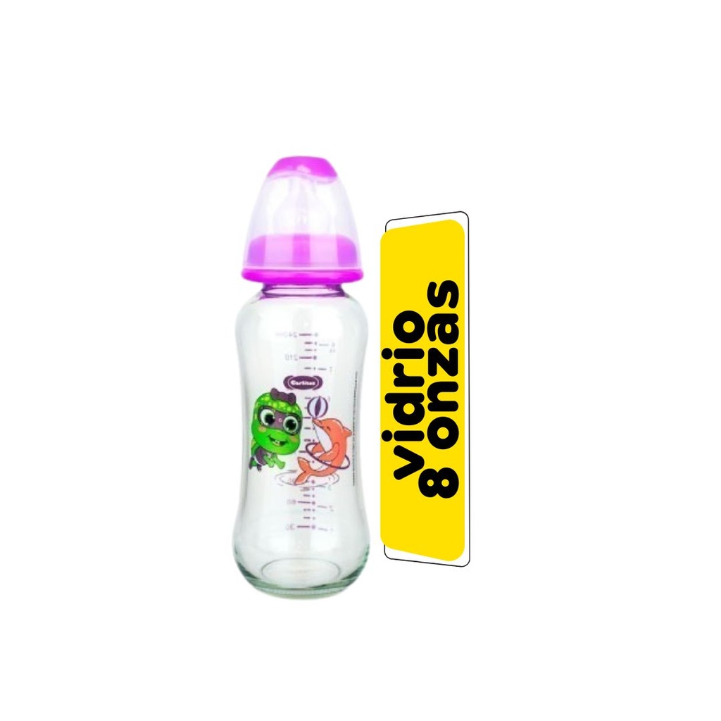 BIBERON CARLITOS VIDRIO 8OZ