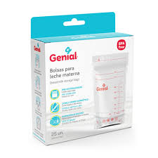 BOLSA DE LECHE GENIAL 7OZ  25 UN.