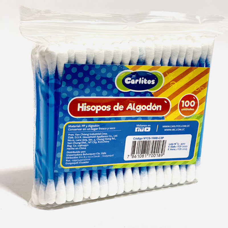 COTONETES CARLITOS 100