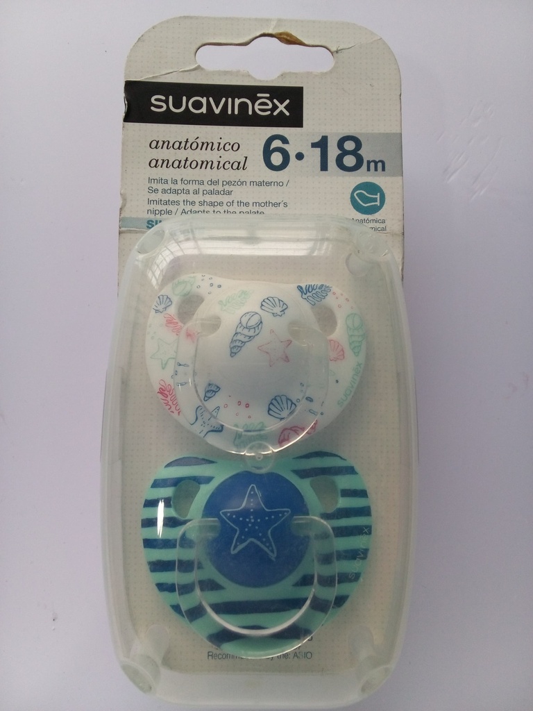 ENTRETENEDOR SUAVINEX ANATOMICO ALGAS 6-18