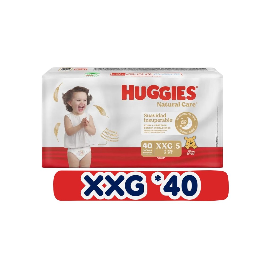 HUGGIES NATURAL CARE XXG 40