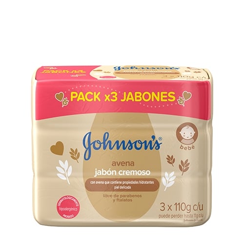 JABON JOHNSON CREMOSO AVENA TRIPACK