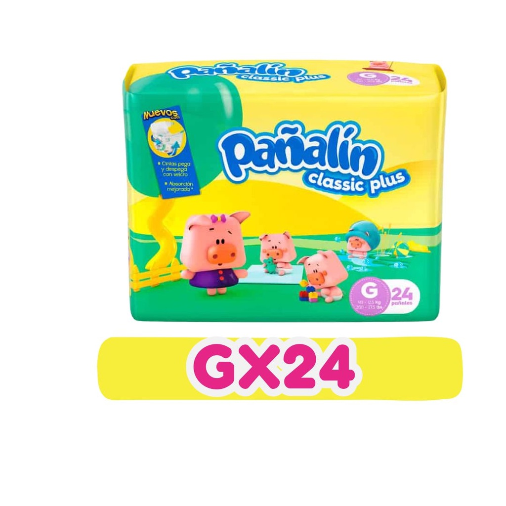 PAÑALIN CLASICO PLUS G 24