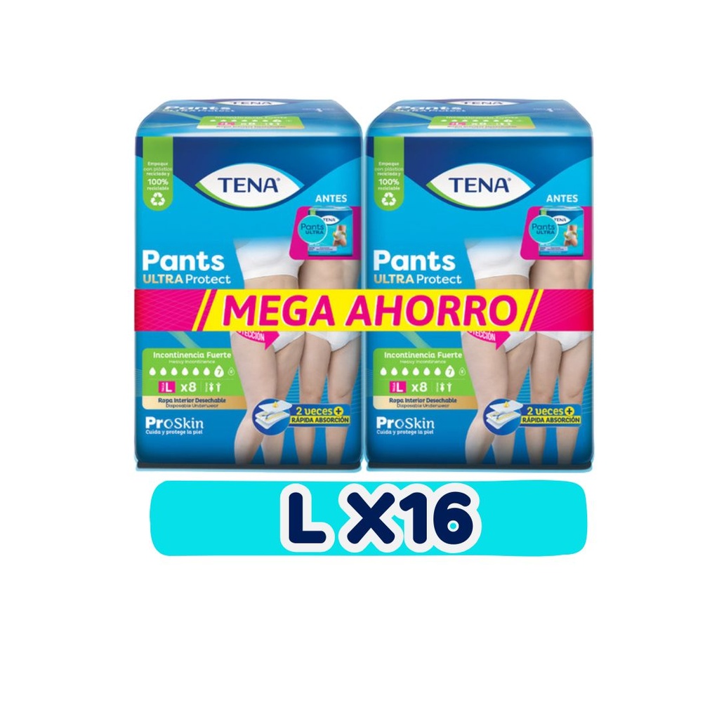 PAÑAL ADULTO TENA PANTS ULTRA L 16