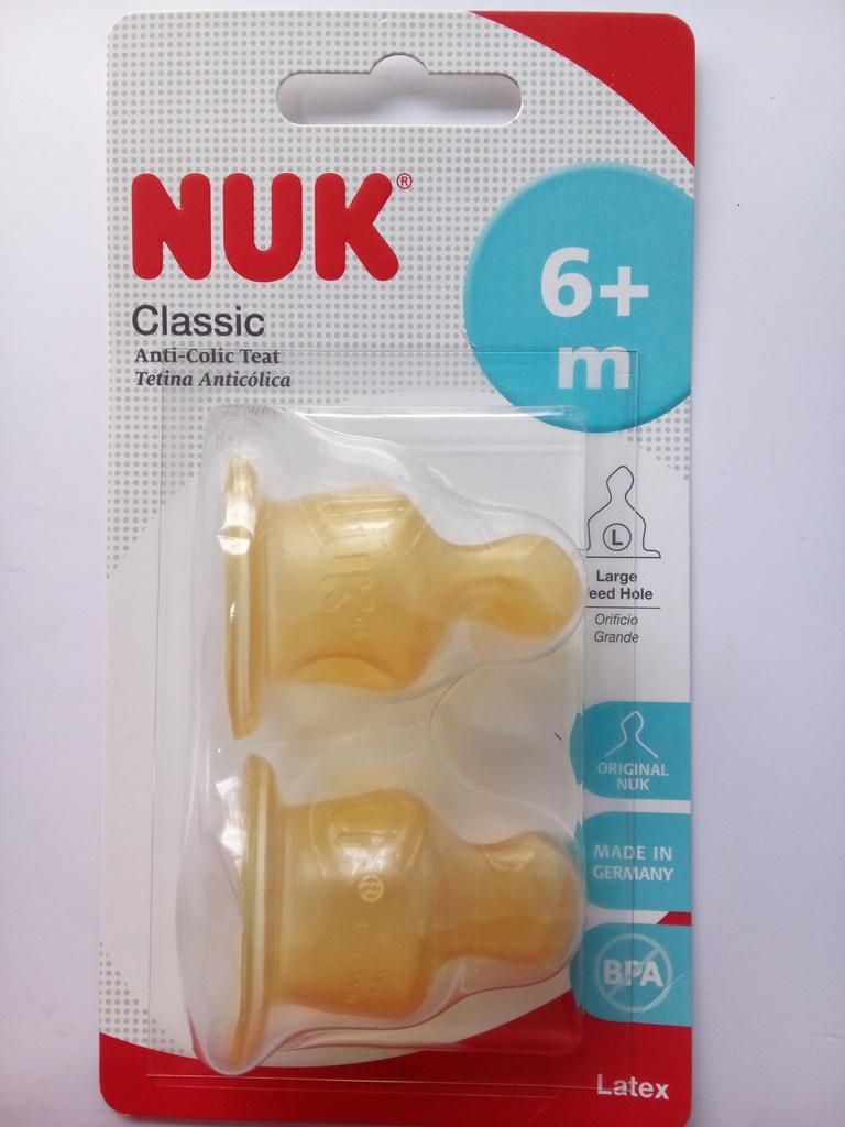 TETINA LATEX NUK L DOBLE ETAPA 2