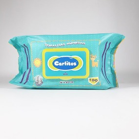 TOALLA HUMEDA CARLITOS 100