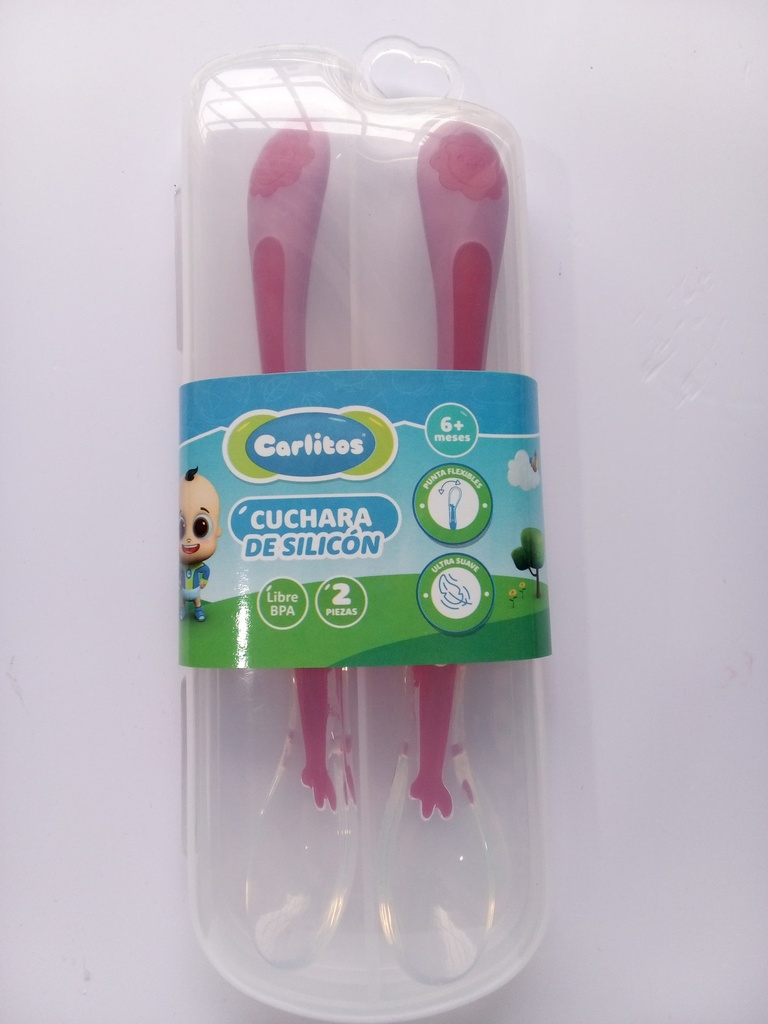 CUCHARA CARLITOS SILICONA 2PZS