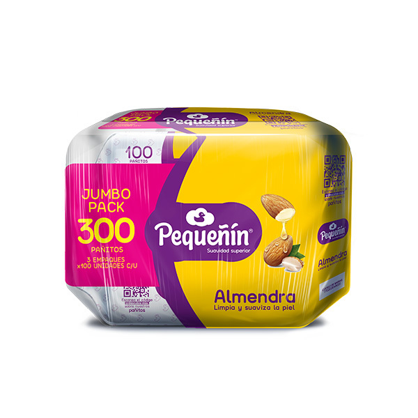 *TOALLA HUMEDA PEQUEÑIN ALMENDRA 300