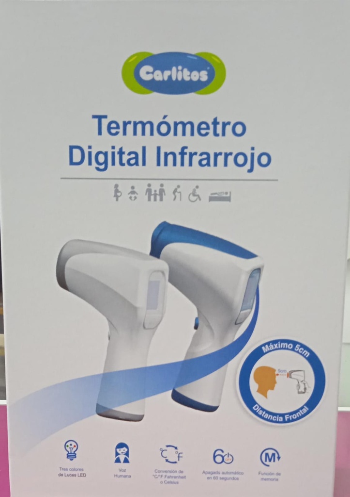 TERMOMETRO CARLITOS DIGITAL INFRARROJO