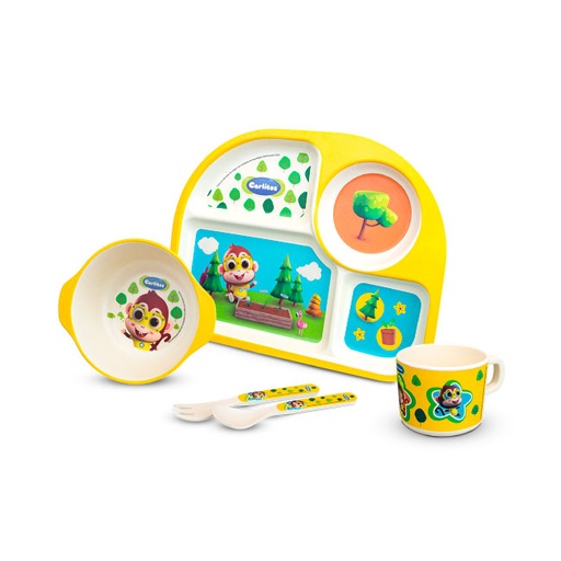 **VAJILLA  CARLITOS BAMBU 5 PIEZAS