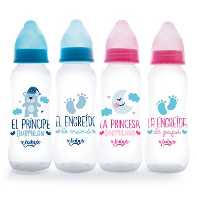 BIBERON BABY ESTAMPADO CURBO 9OZ