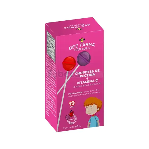 CHUPETES DE PECTINA VITAMINA C 10UN
