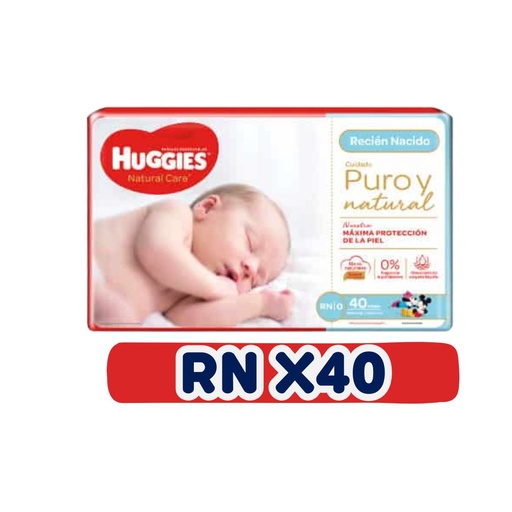 HUGGIES NATURAL CARE RN 40
