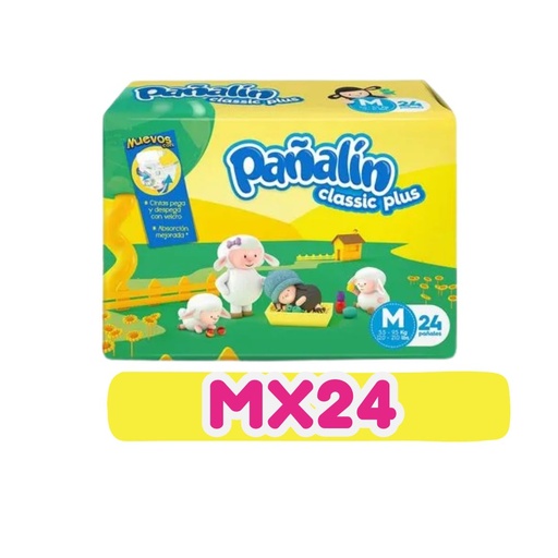 PAÑALIN CLASICO PLUS M 24