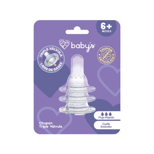 TETINA BABY SILICON FLUJO RAPIDO 2UN