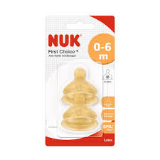 TETINA NUK LATEX CUELLO ANCHO 0-6M 2UN