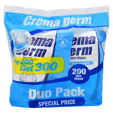 TOALLA HUMEDA CREMA DERM X 300 FUNDA
