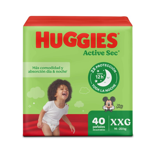 HUGGIES ACTIVE SEC XXG 40