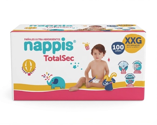 CAJA NAPPIS TOTAL SEC XXG 100